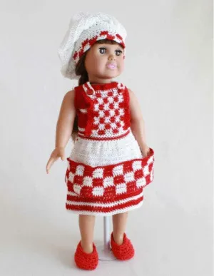 18" Doll Betty the Barbecue Chef Crochet Pattern