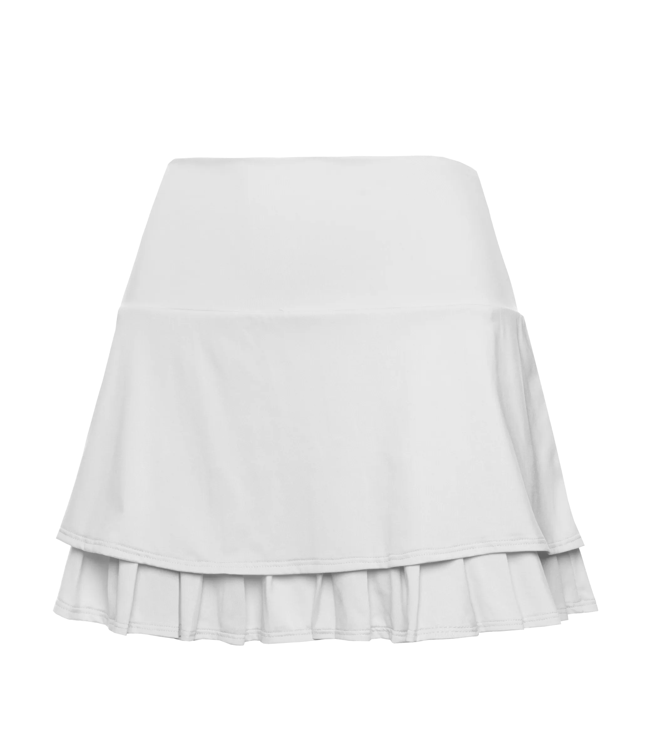 196042-100 | TIER PLEAT SKIRT-14" | WHITE