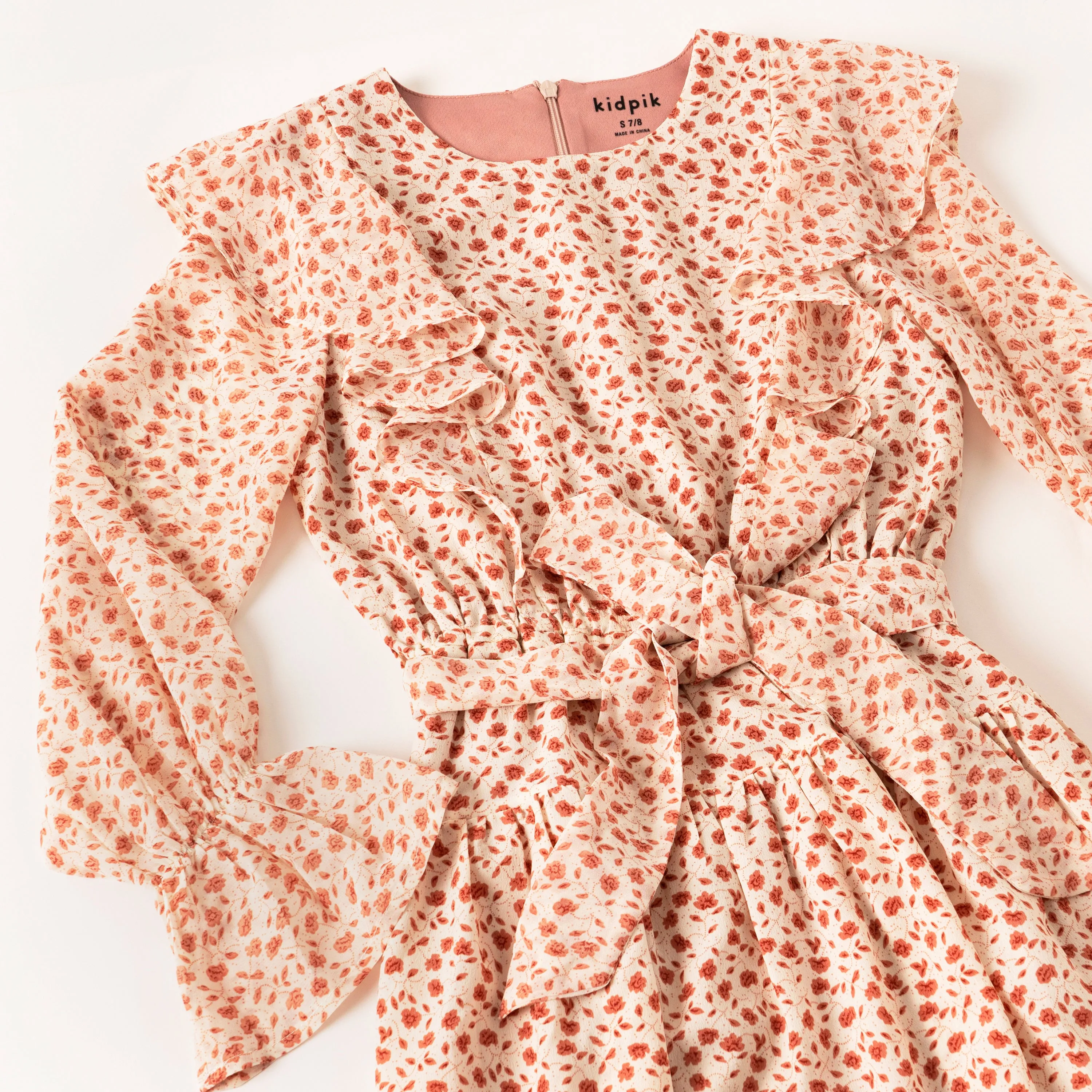 2 Tone Floral Dress