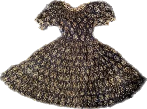 80's flower lace dress