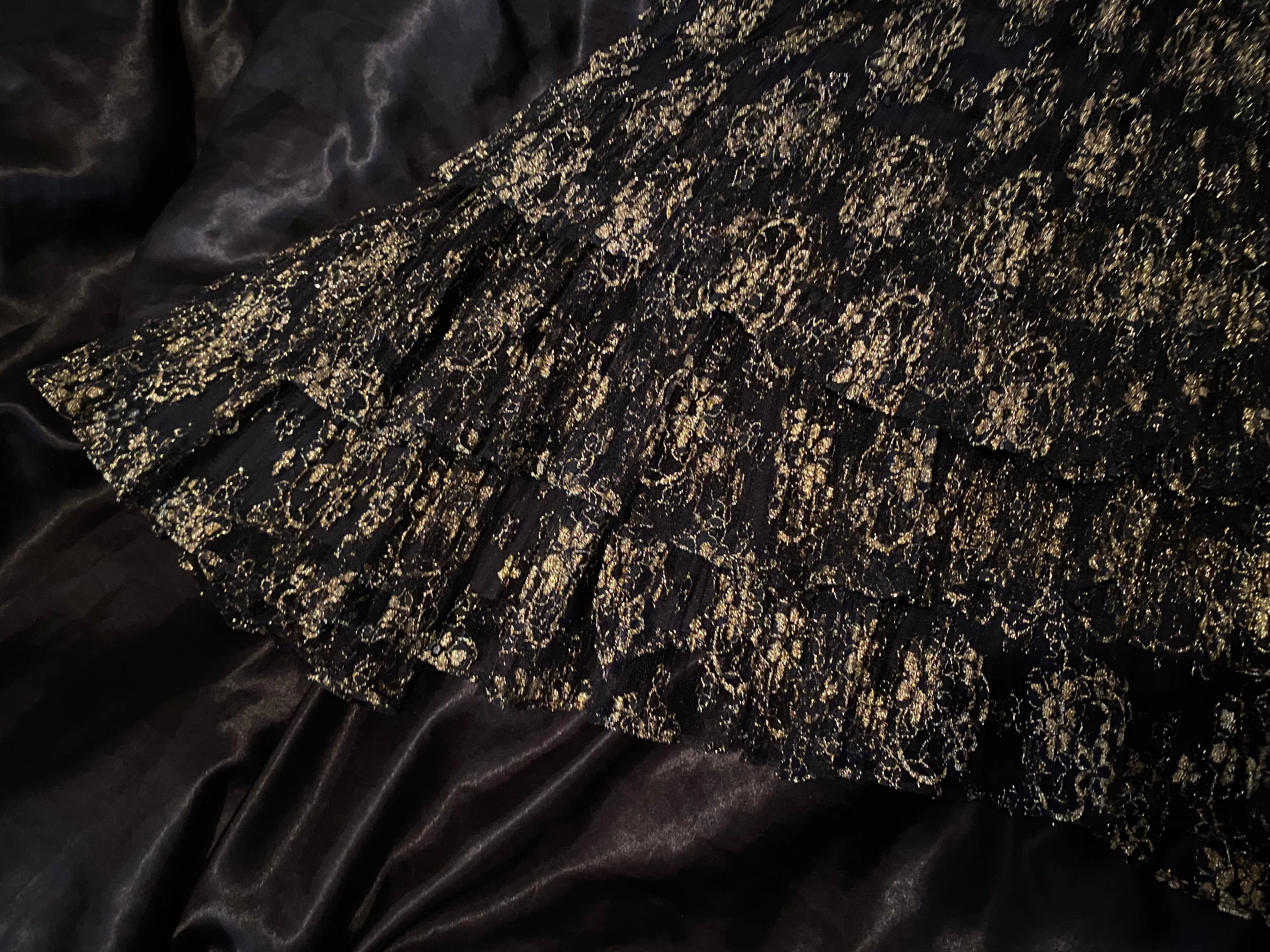 80's flower lace dress