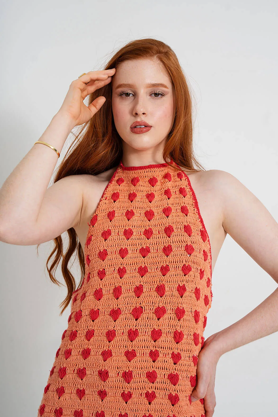 Amores Crochet Mini Dress (Made-to-order)