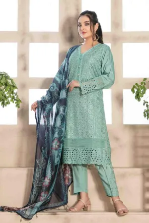 Ayra by Tawakkal Stitched 3 Piece Viscose Shiffli Collection'2022-A-7579