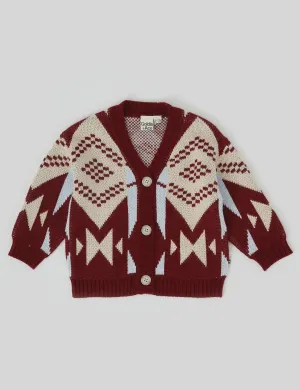 Banjo Knit Cardigan - Brick
