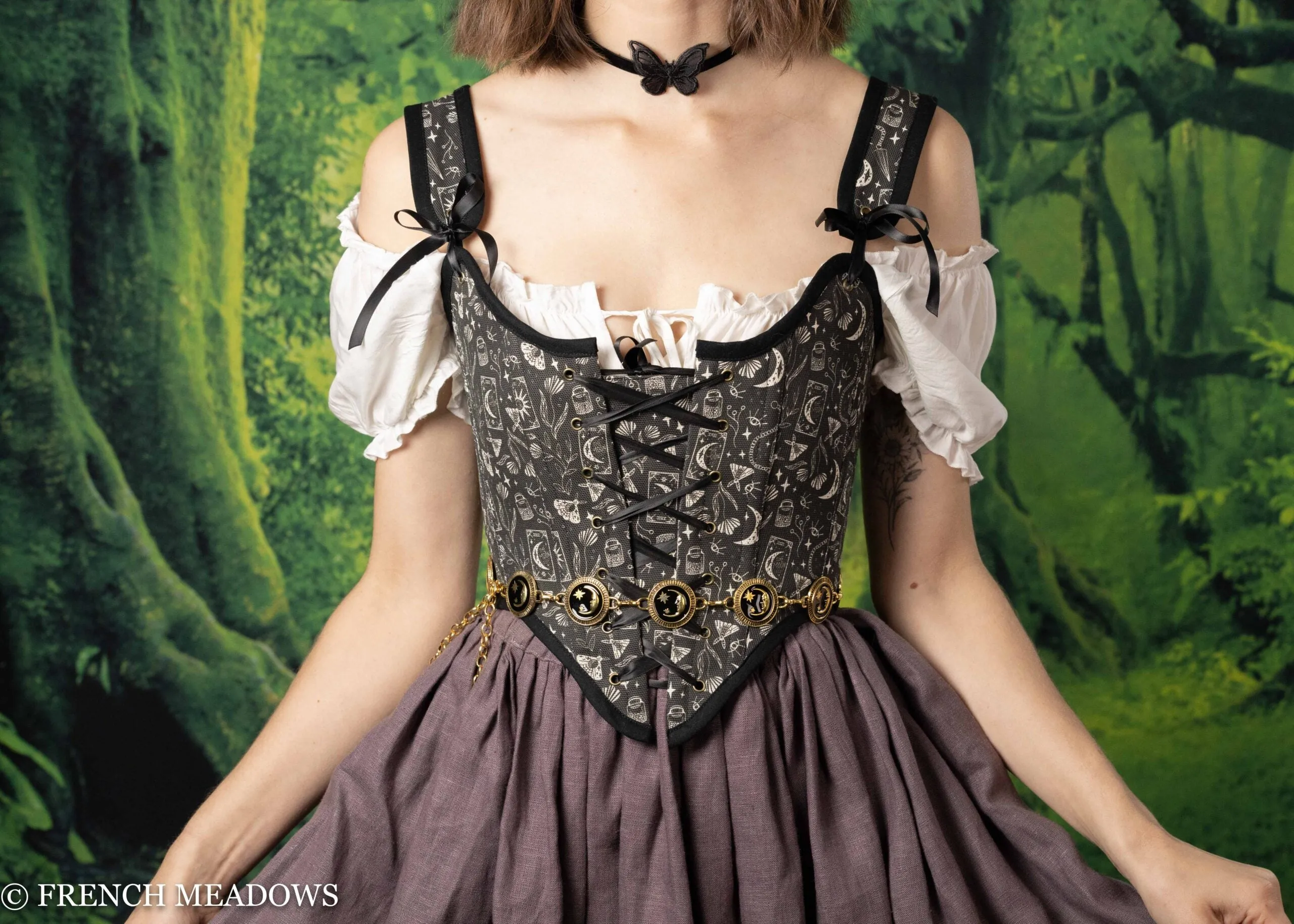 Black Witchy Renaissance Bodice