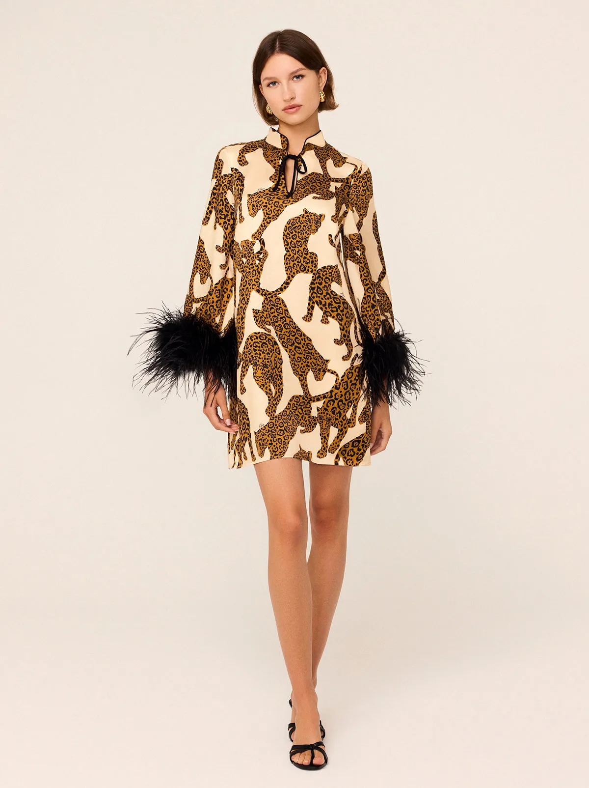 Carlotta Leopards Print Mini Dress