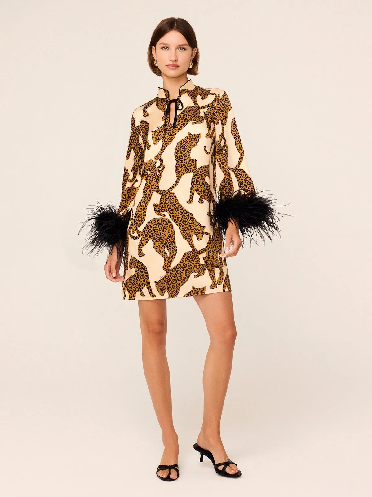 Carlotta Leopards Print Mini Dress