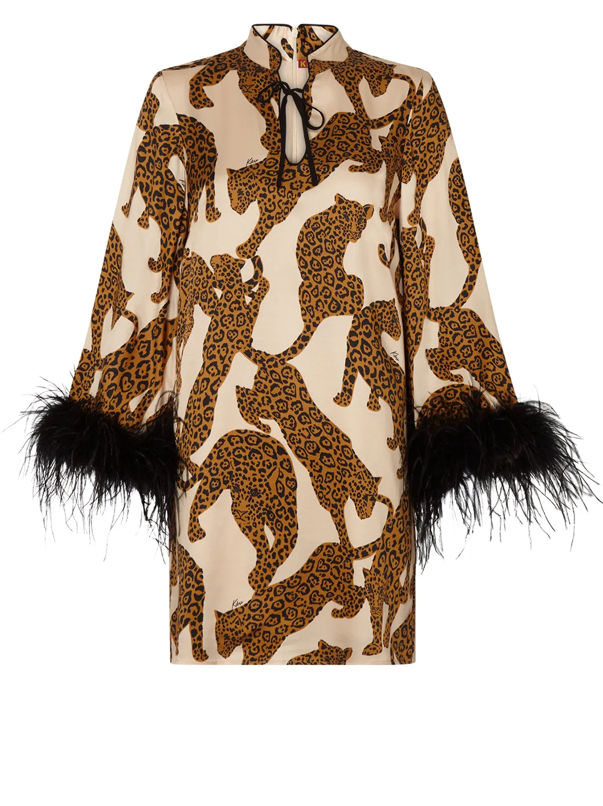 Carlotta Leopards Print Mini Dress