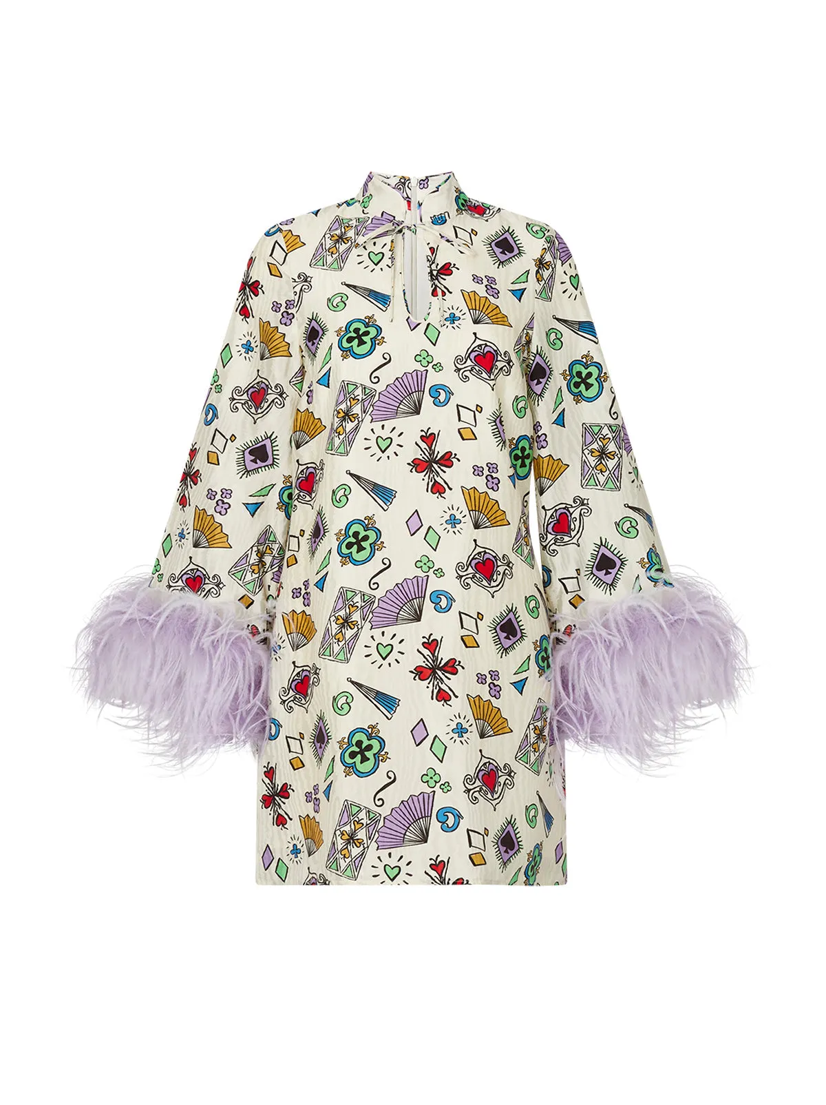 Carlotta Playing Cards Mini Dress