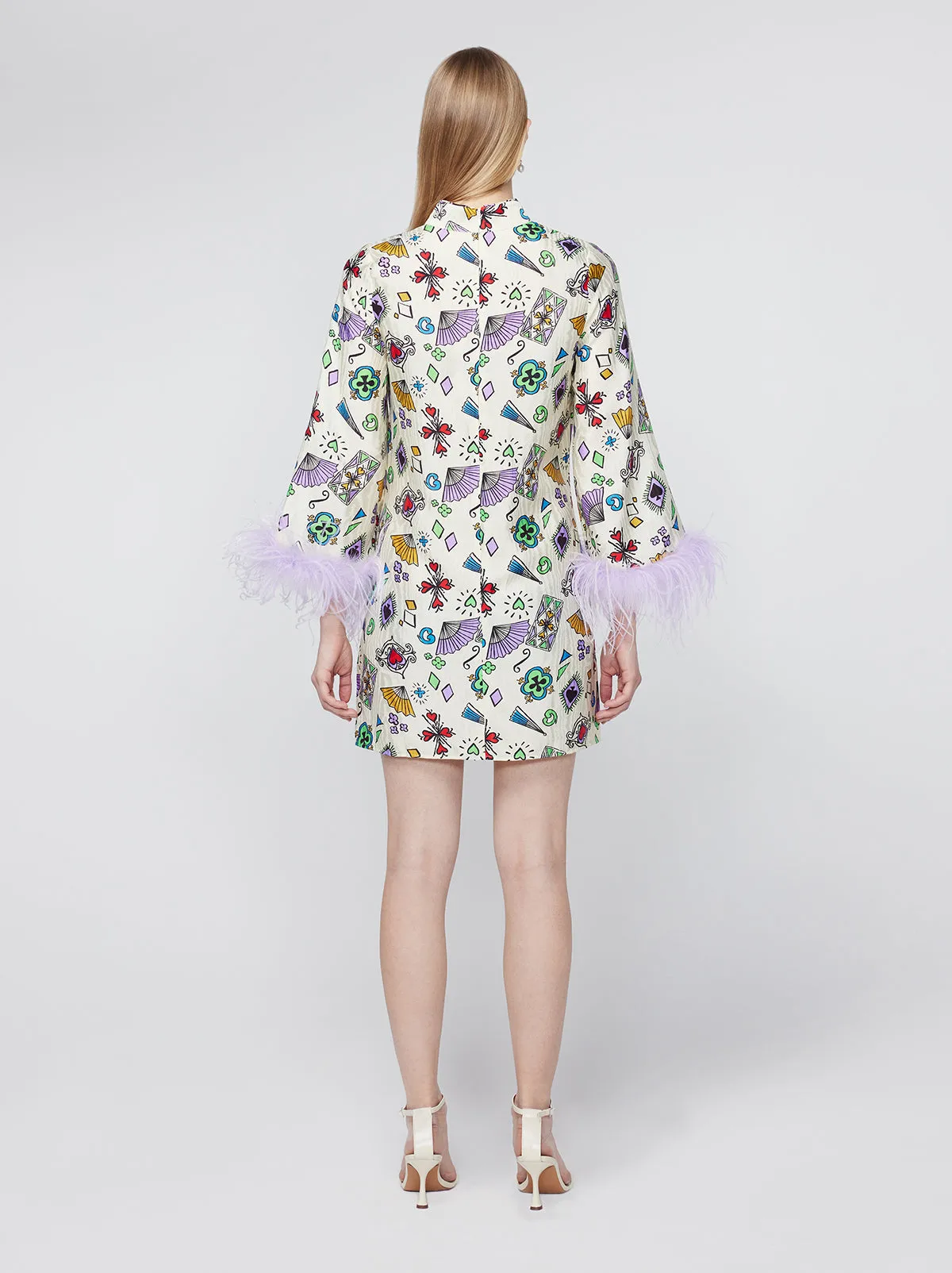 Carlotta Playing Cards Mini Dress