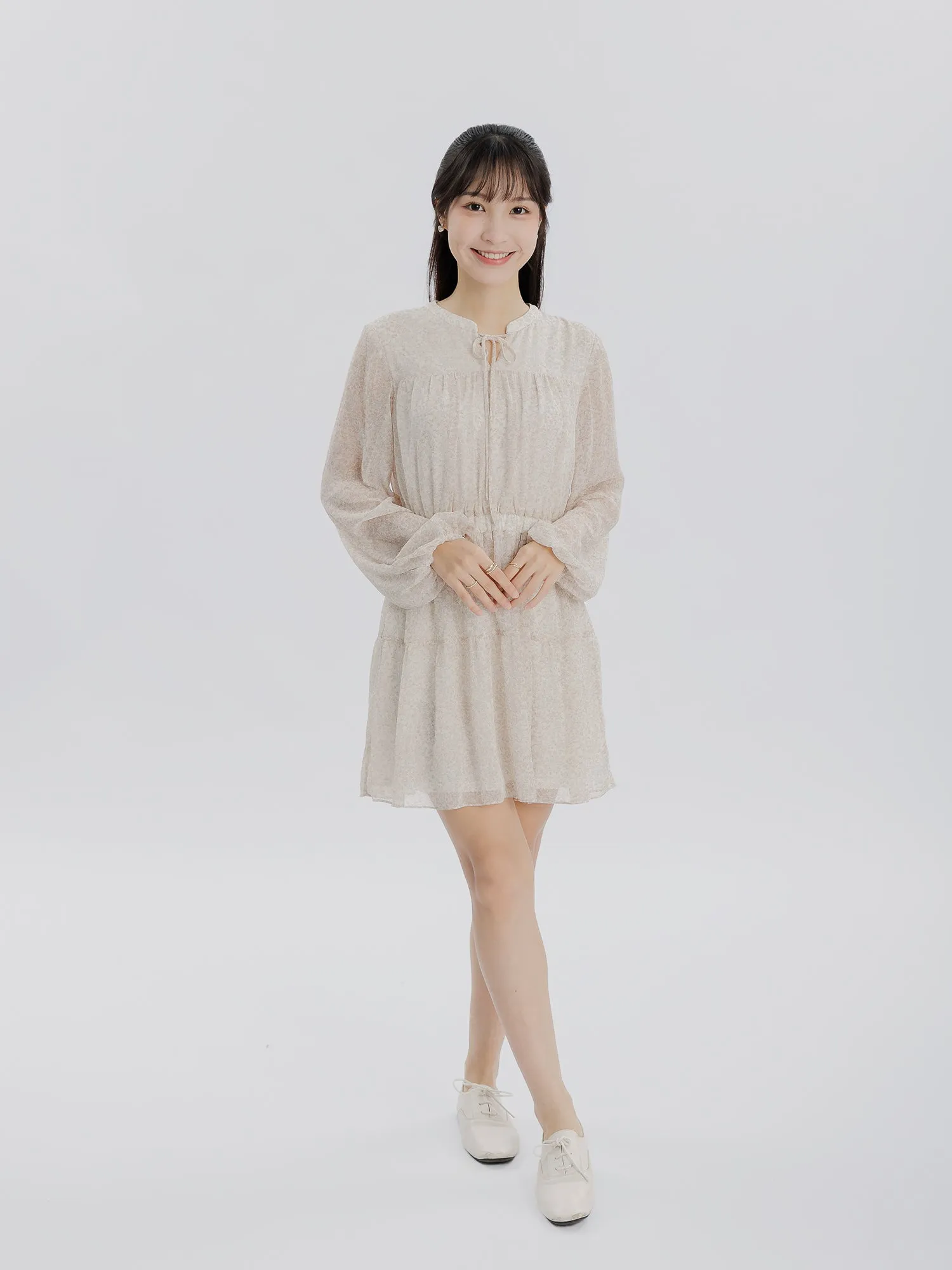 Charlotte Tie Front Floral Dress