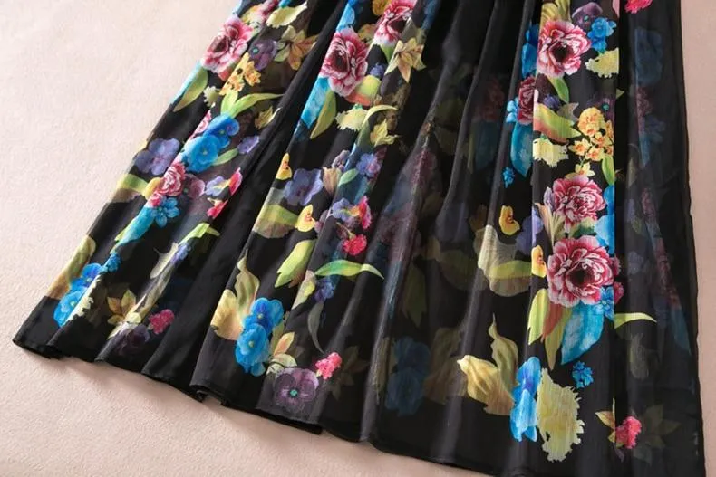 Chiffon Runway Maxi Dress