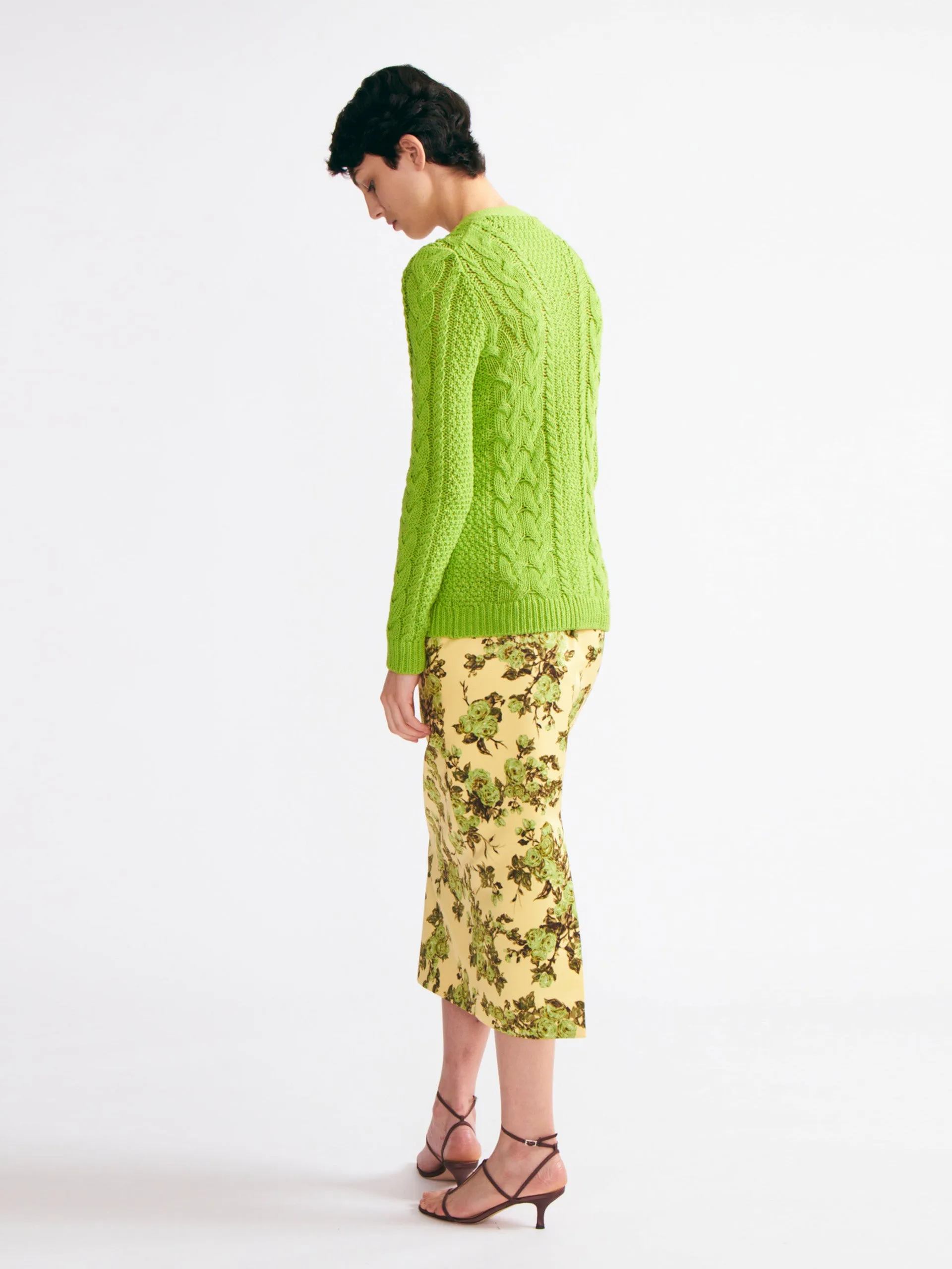 Elmer knit cardigan in green