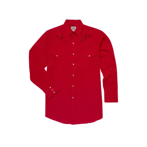 Ely & Walker Men's Long Sleeve Western Snap Red Shirt