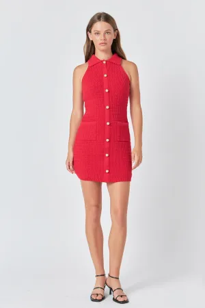 Endless Rose - Crochet Knit Dress