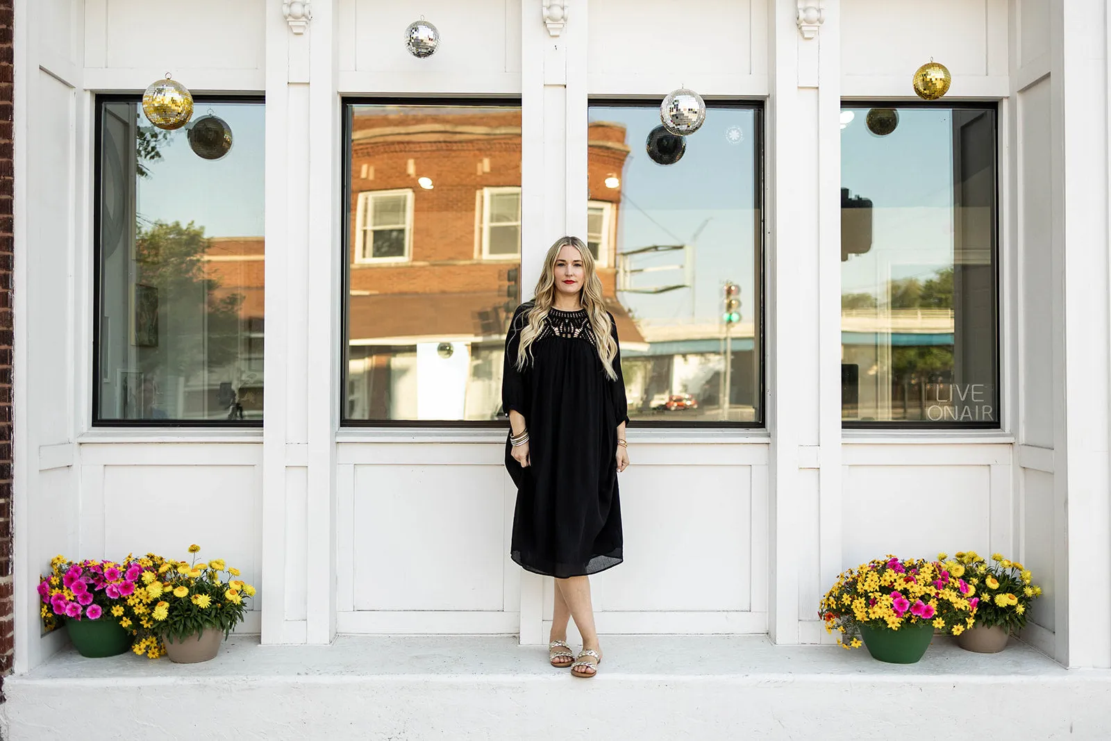evangeline dress in black
