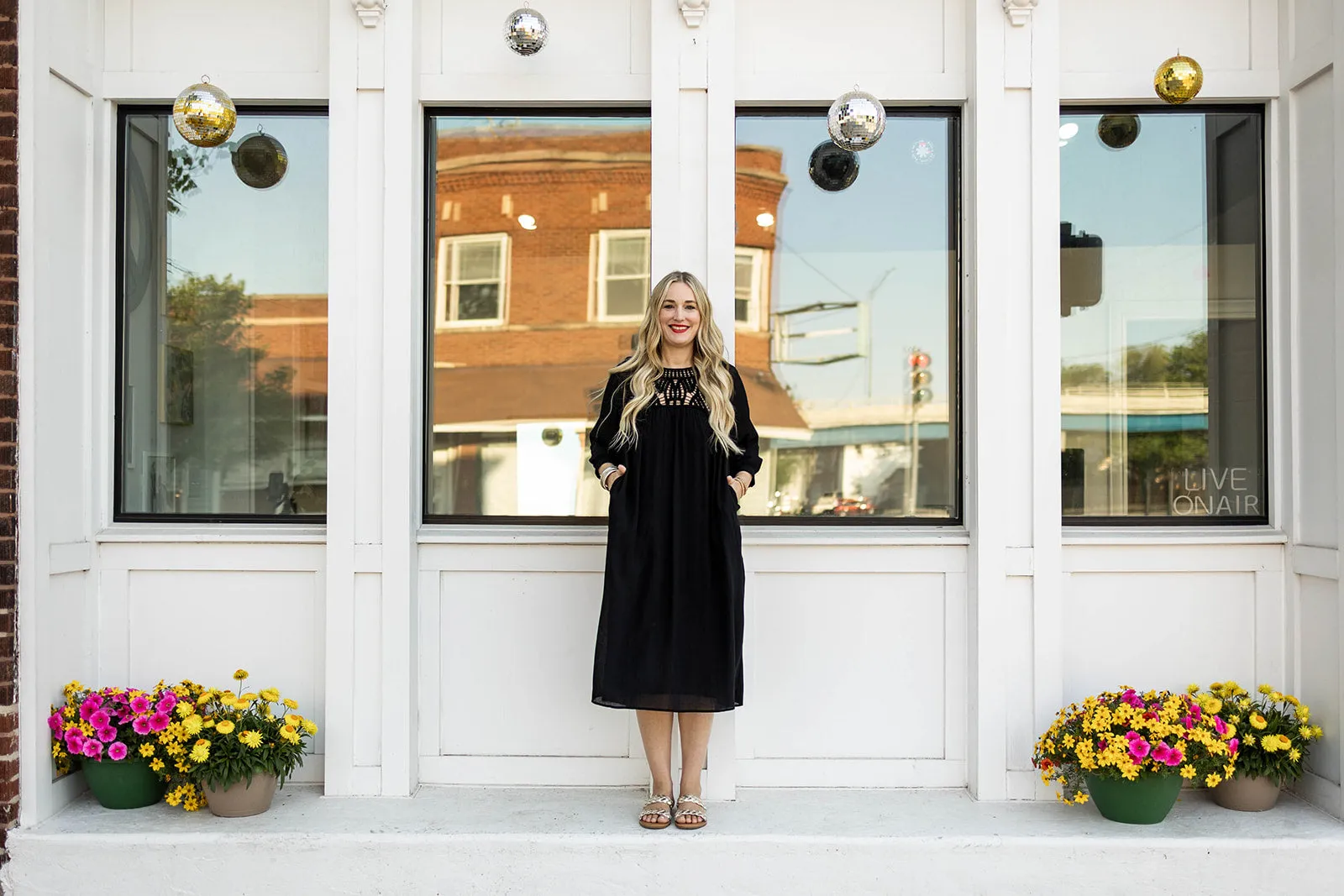 evangeline dress in black