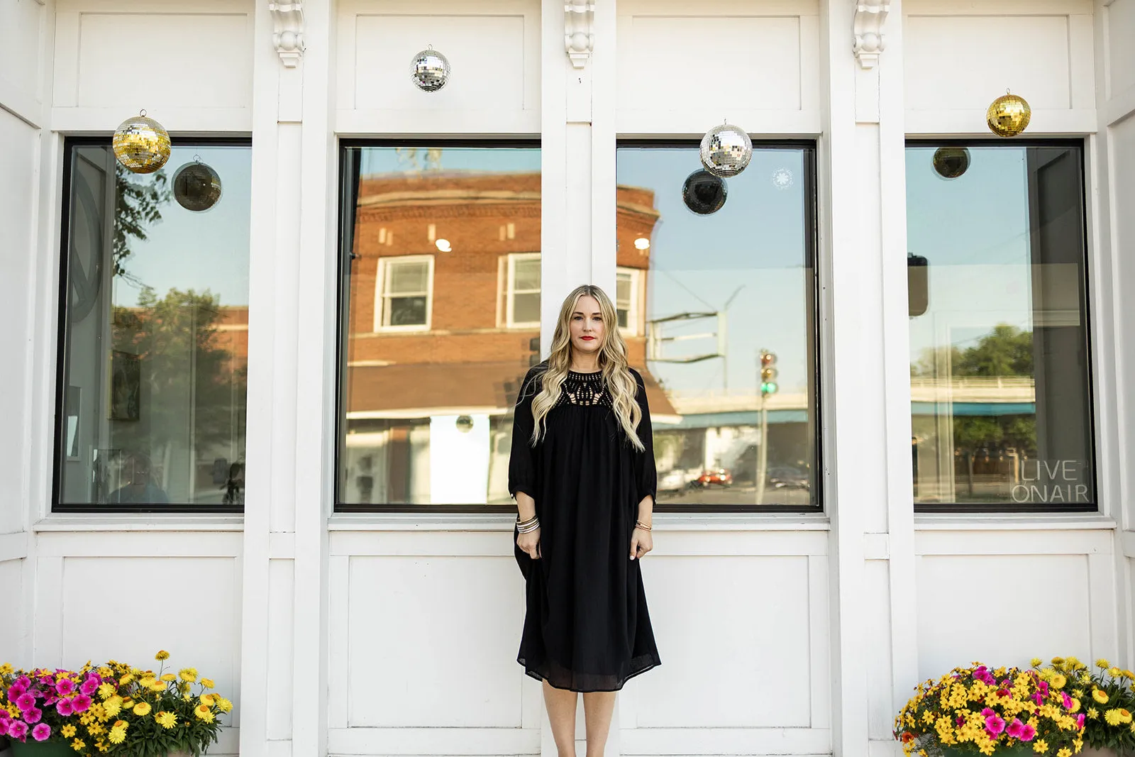 evangeline dress in black