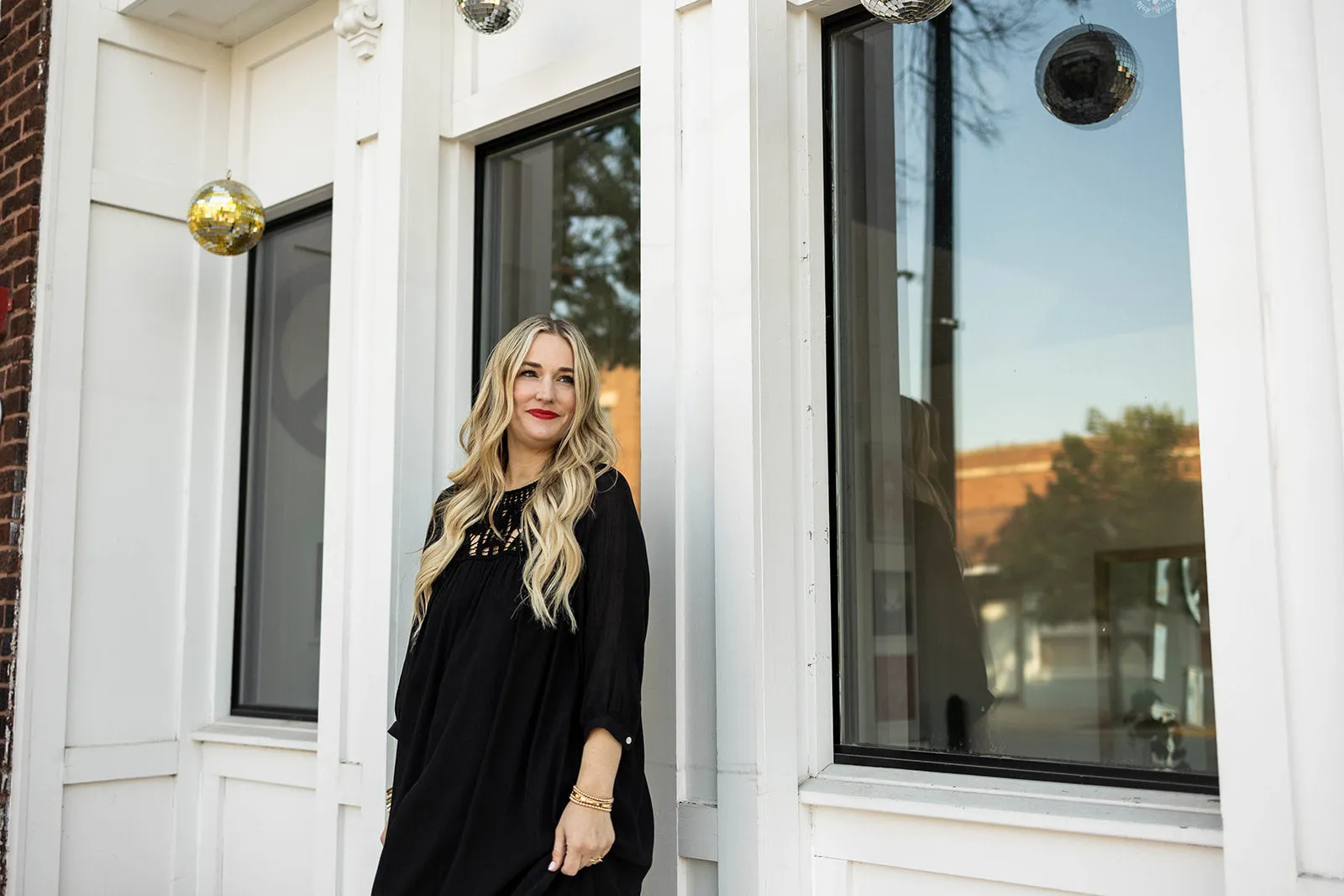 evangeline dress in black
