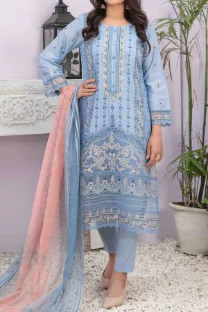 Farasha by Tawakkal Semi Stitched 3 Piece Jacquard Lawn Collection'2023-F-8977