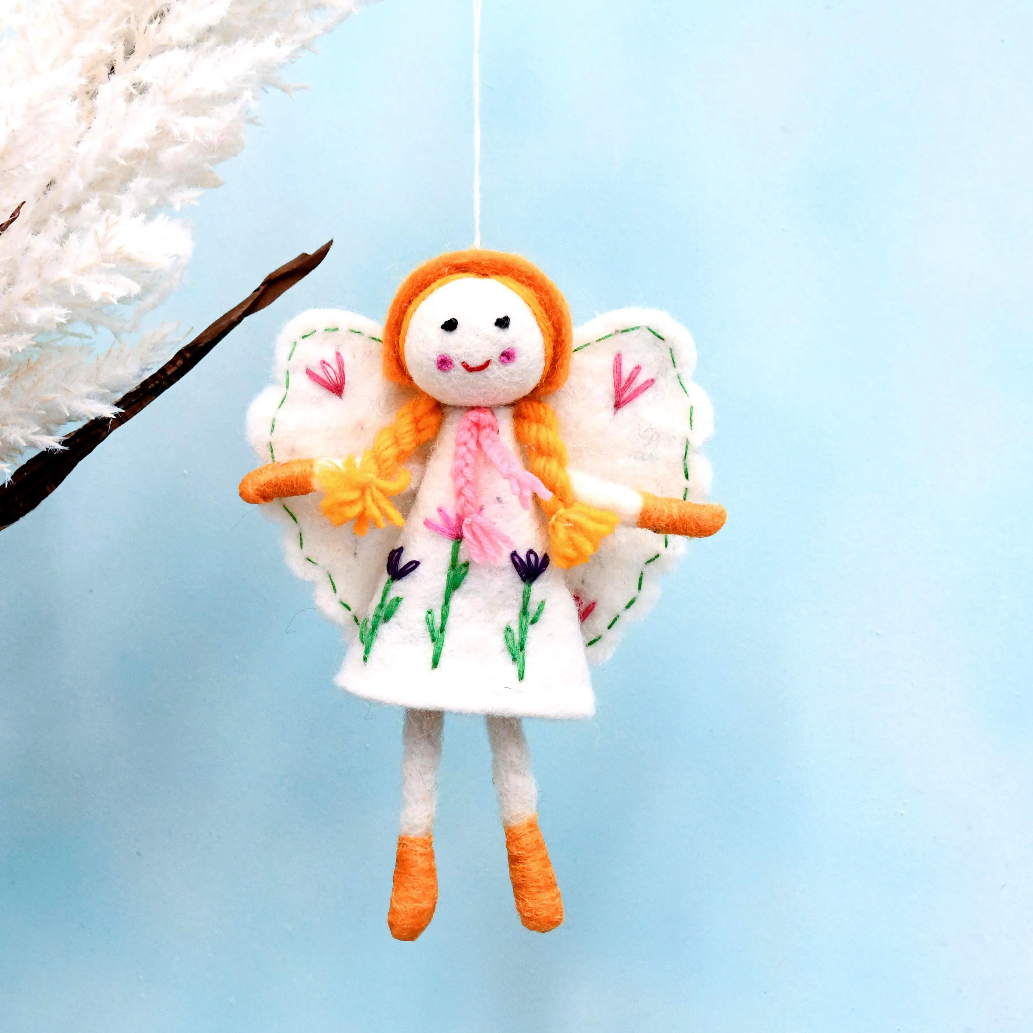 Felt Flower Fairy - White Dress