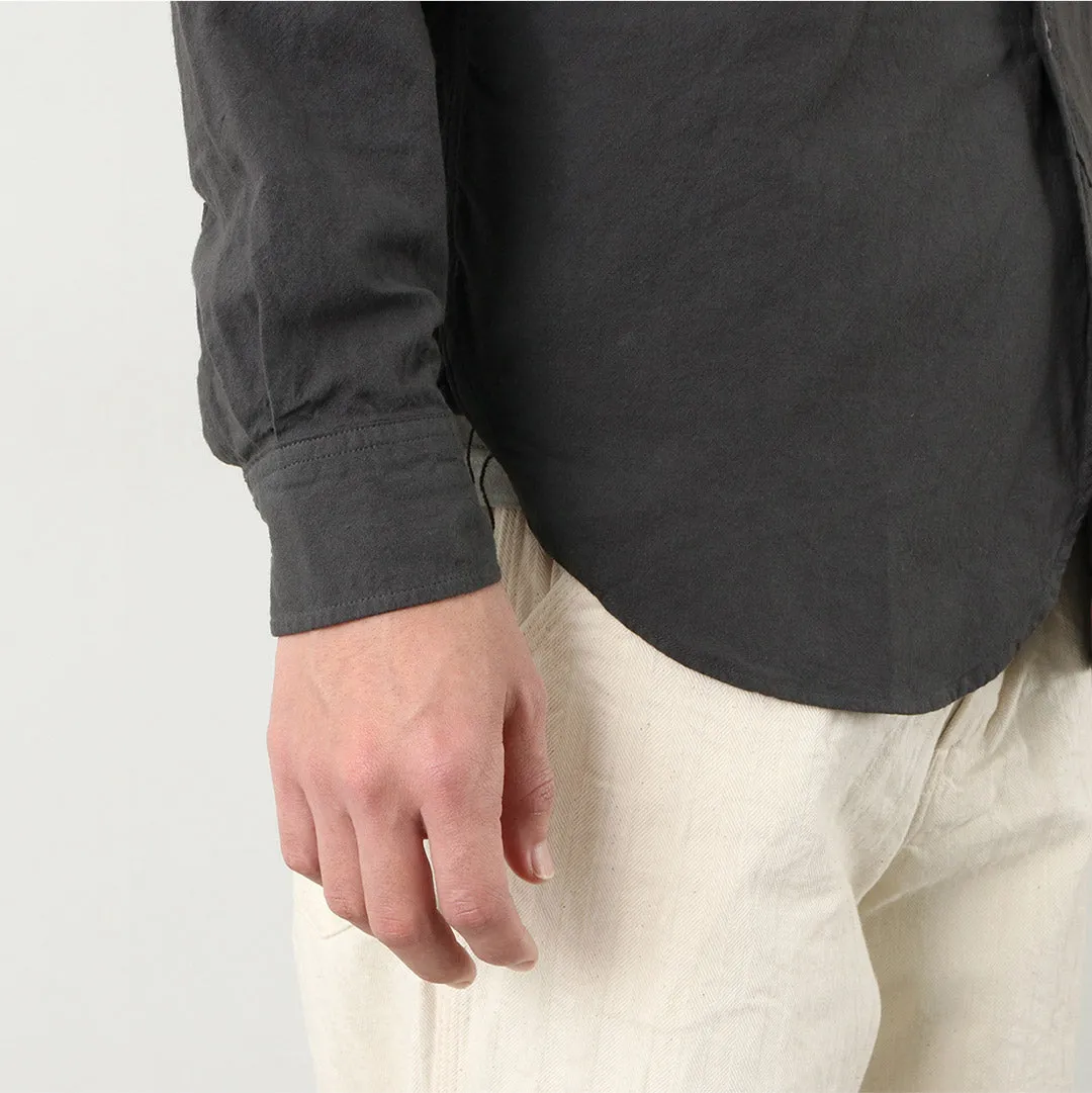 FOB FACTORY / F3464 Dye band collar shirt