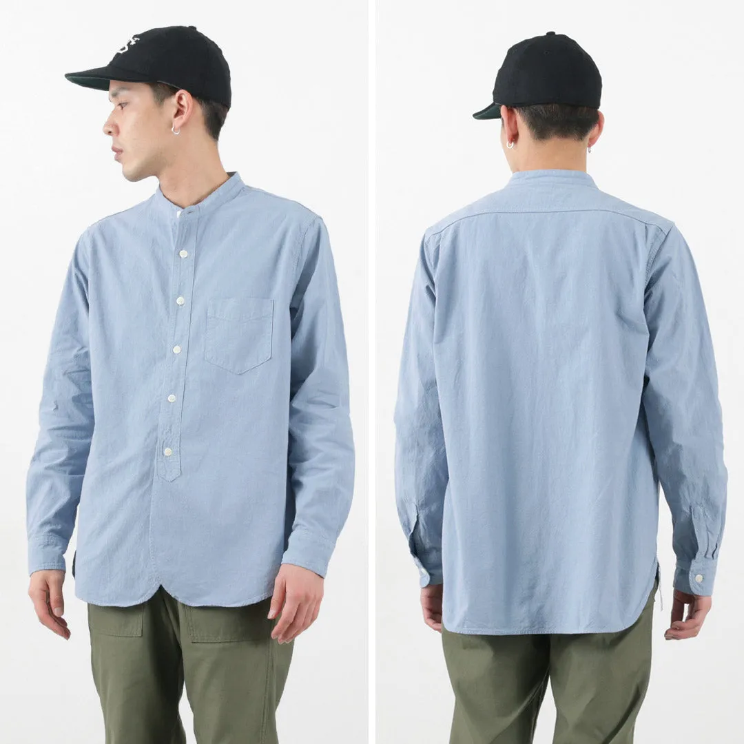 FOB FACTORY / F3464 Dye band collar shirt