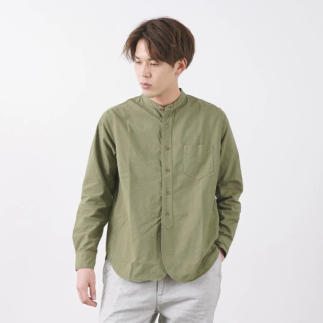 FOB FACTORY / F3464 Dye band collar shirt