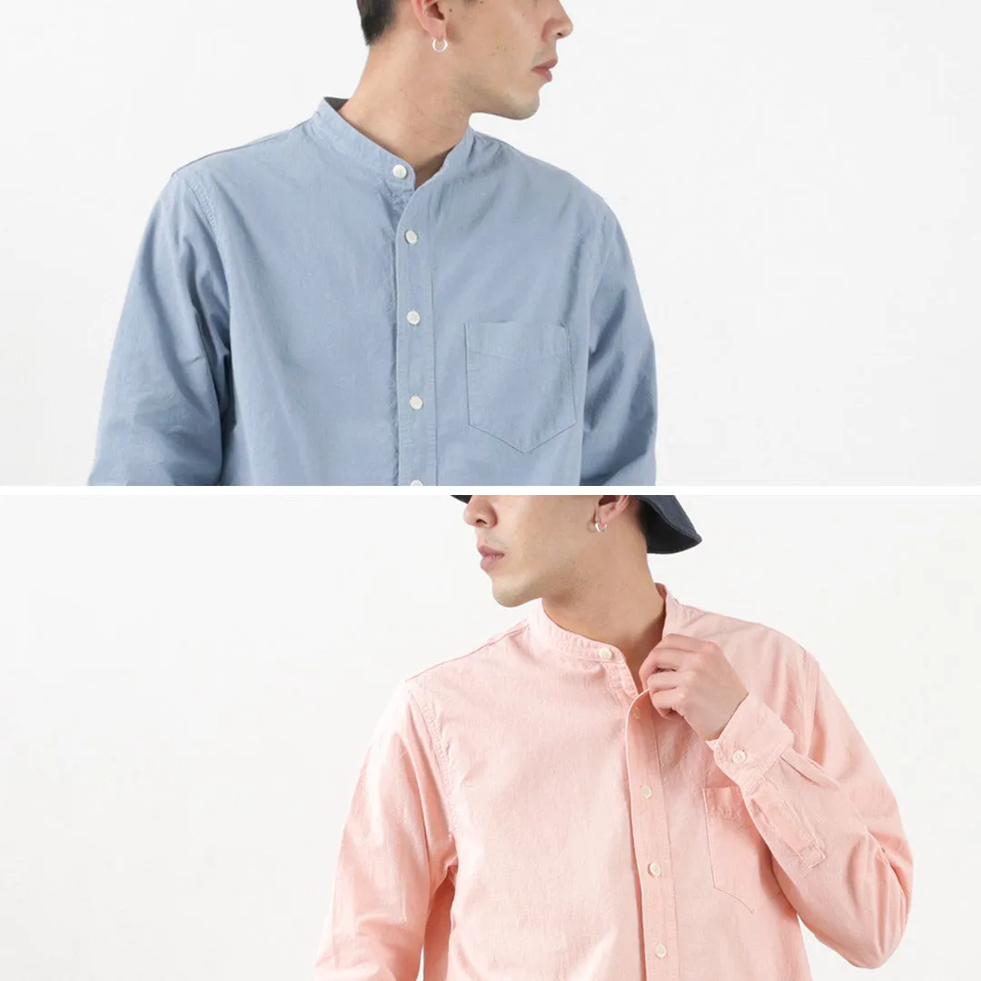 FOB FACTORY / F3464 Dye band collar shirt