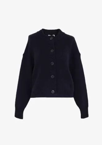 FRAME FEMME CHUNKY CARDIGAN IN NAVY