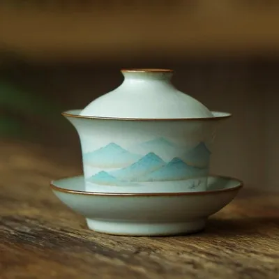 Gohobi Hand-painted Mountain Gaiwan