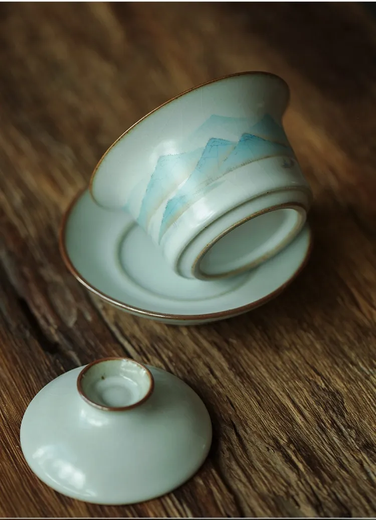 Gohobi Hand-painted Mountain Gaiwan