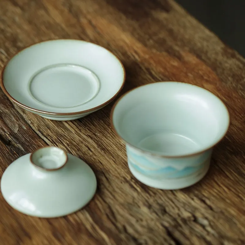 Gohobi Hand-painted Mountain Gaiwan