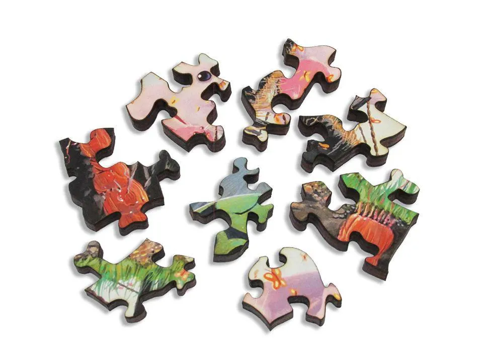 Grass is Greener Wood Jigsaw Puzzle