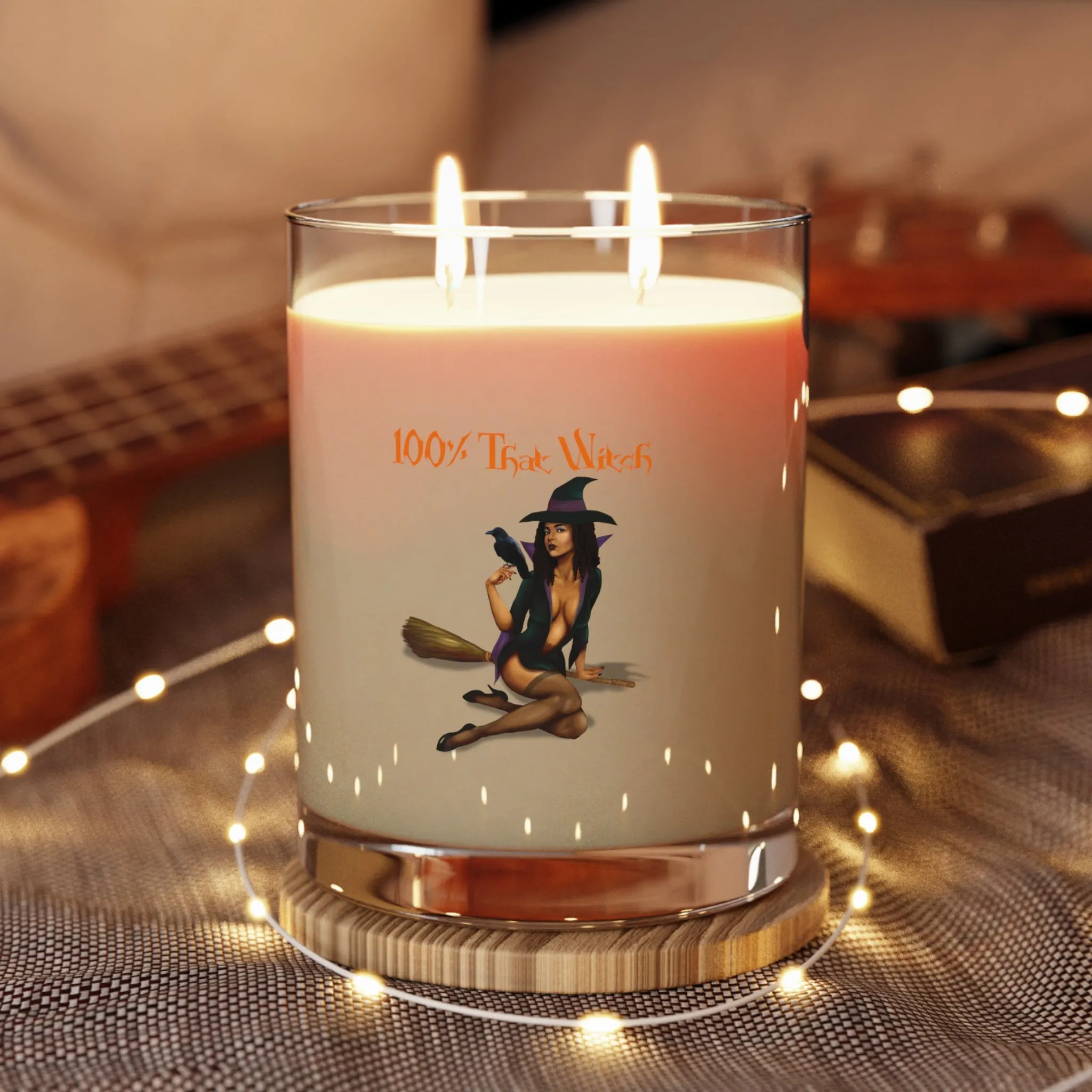 Halloween Scented Candle Full Glass, 11oz - 100% That Witch