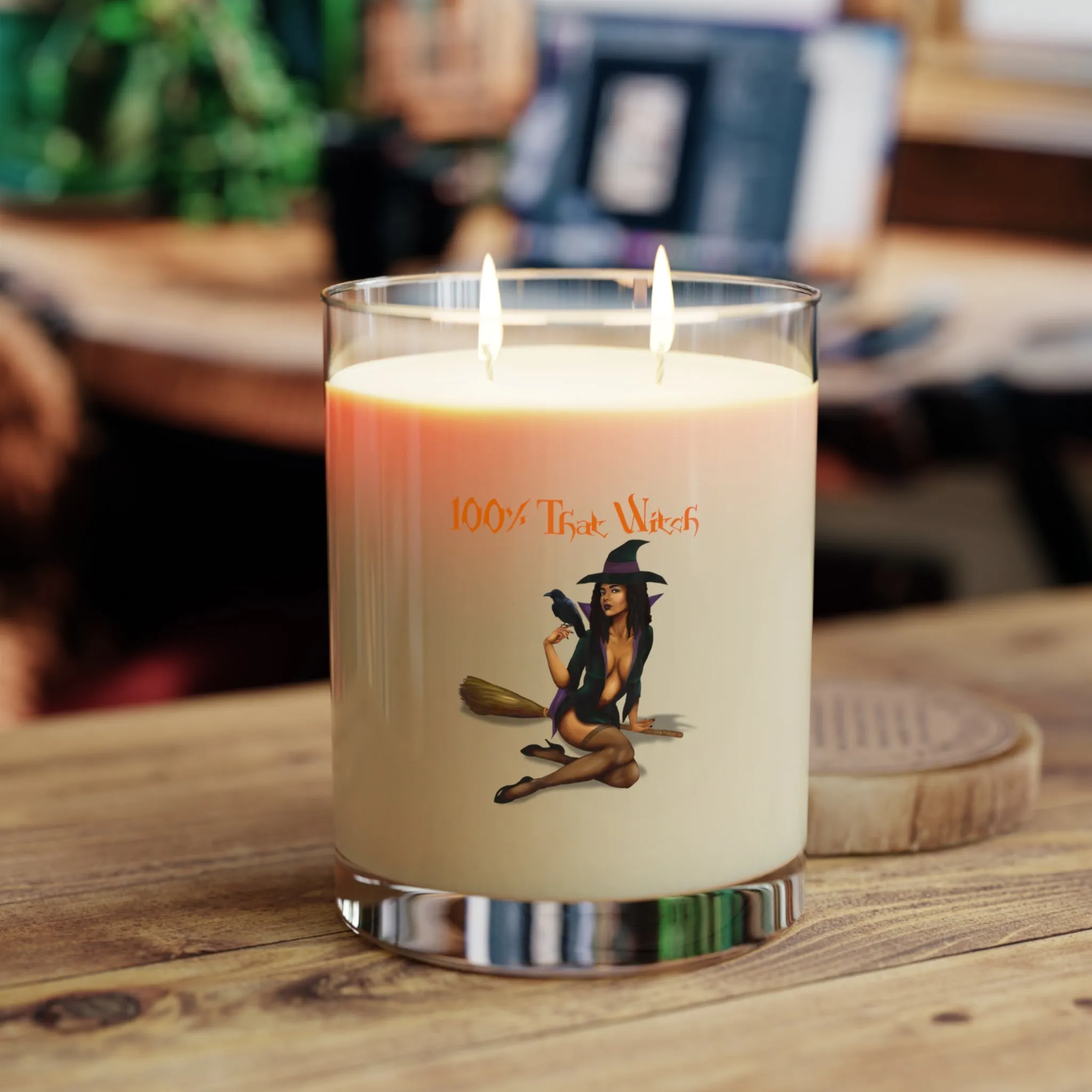 Halloween Scented Candle Full Glass, 11oz - 100% That Witch