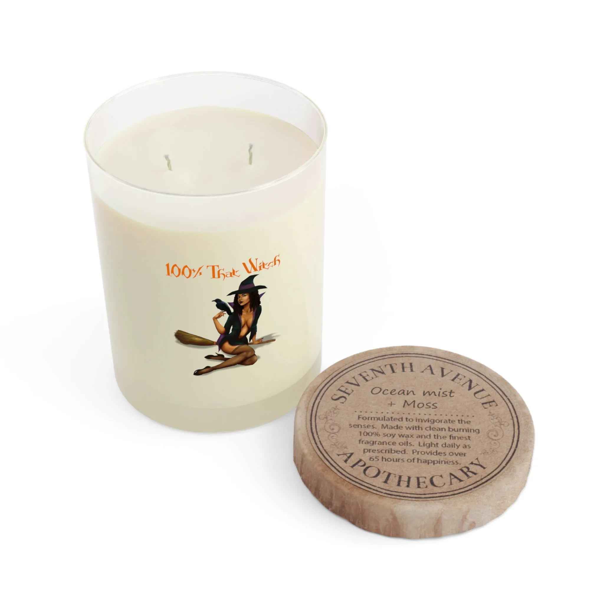 Halloween Scented Candle Full Glass, 11oz - 100% That Witch