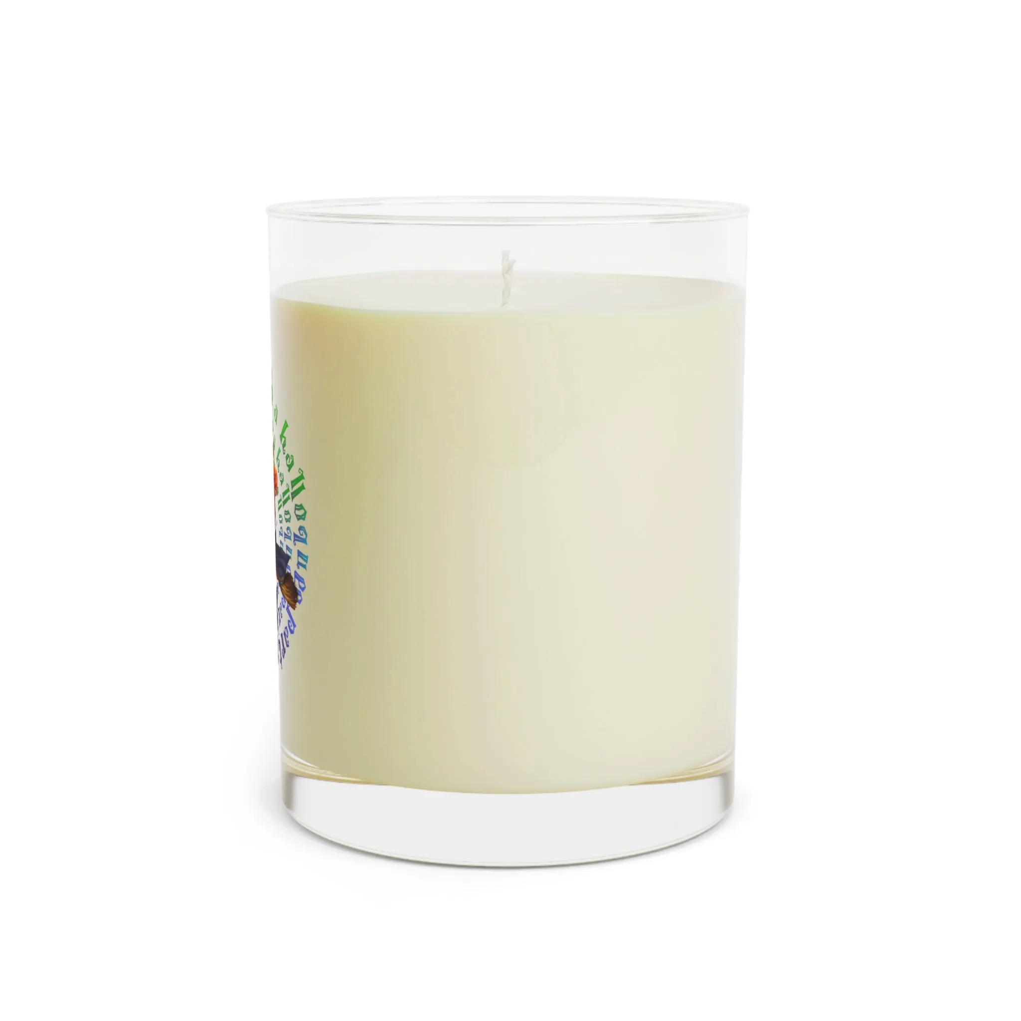 Halloween Scented Candle Full Glass, 11oz - No Party (White)