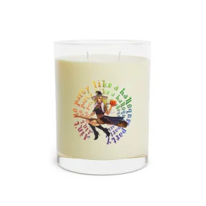 Halloween Scented Candle Full Glass, 11oz - No Party (White)