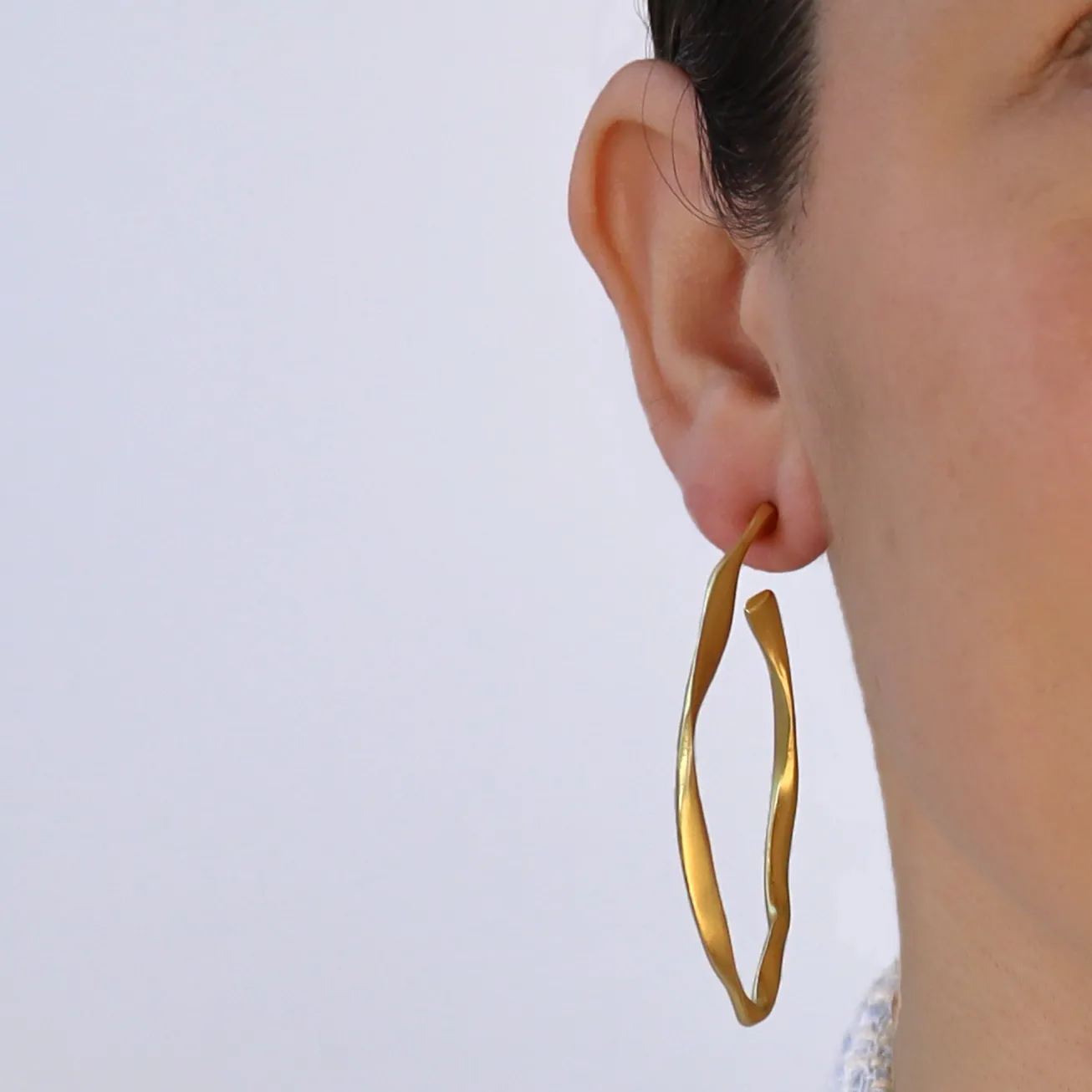Irregular Large Hoop Earrings