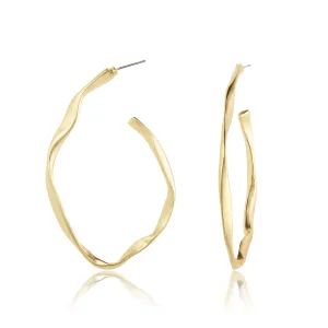 Irregular Large Hoop Earrings