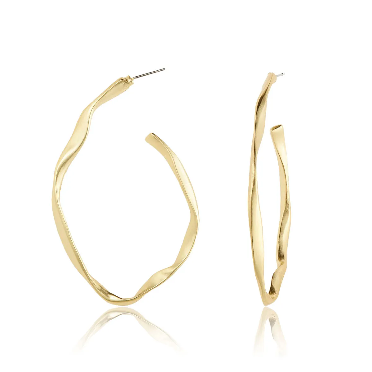 Irregular Large Hoop Earrings