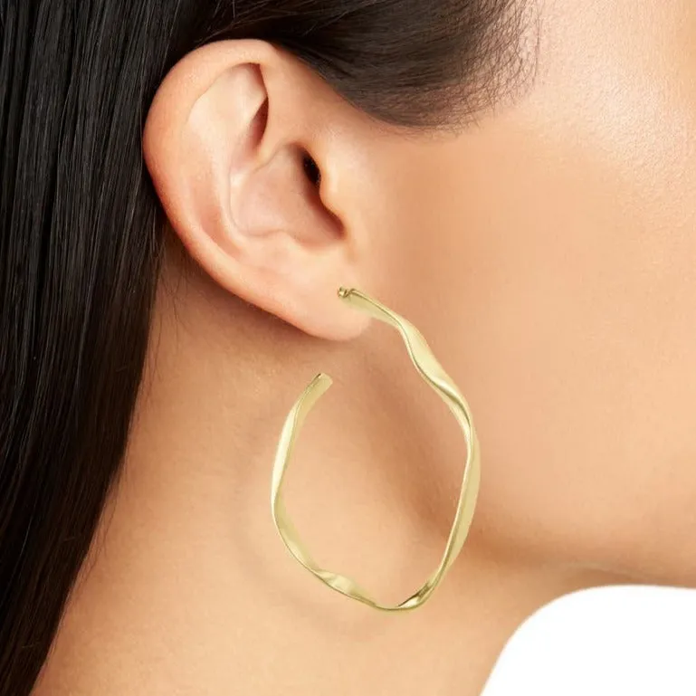 Irregular Large Hoop Earrings