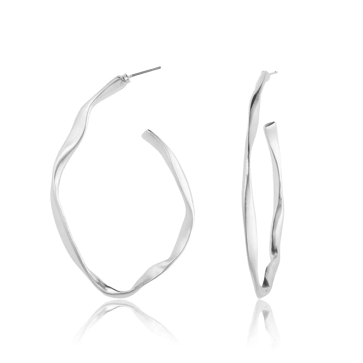 Irregular Large Hoop Earrings