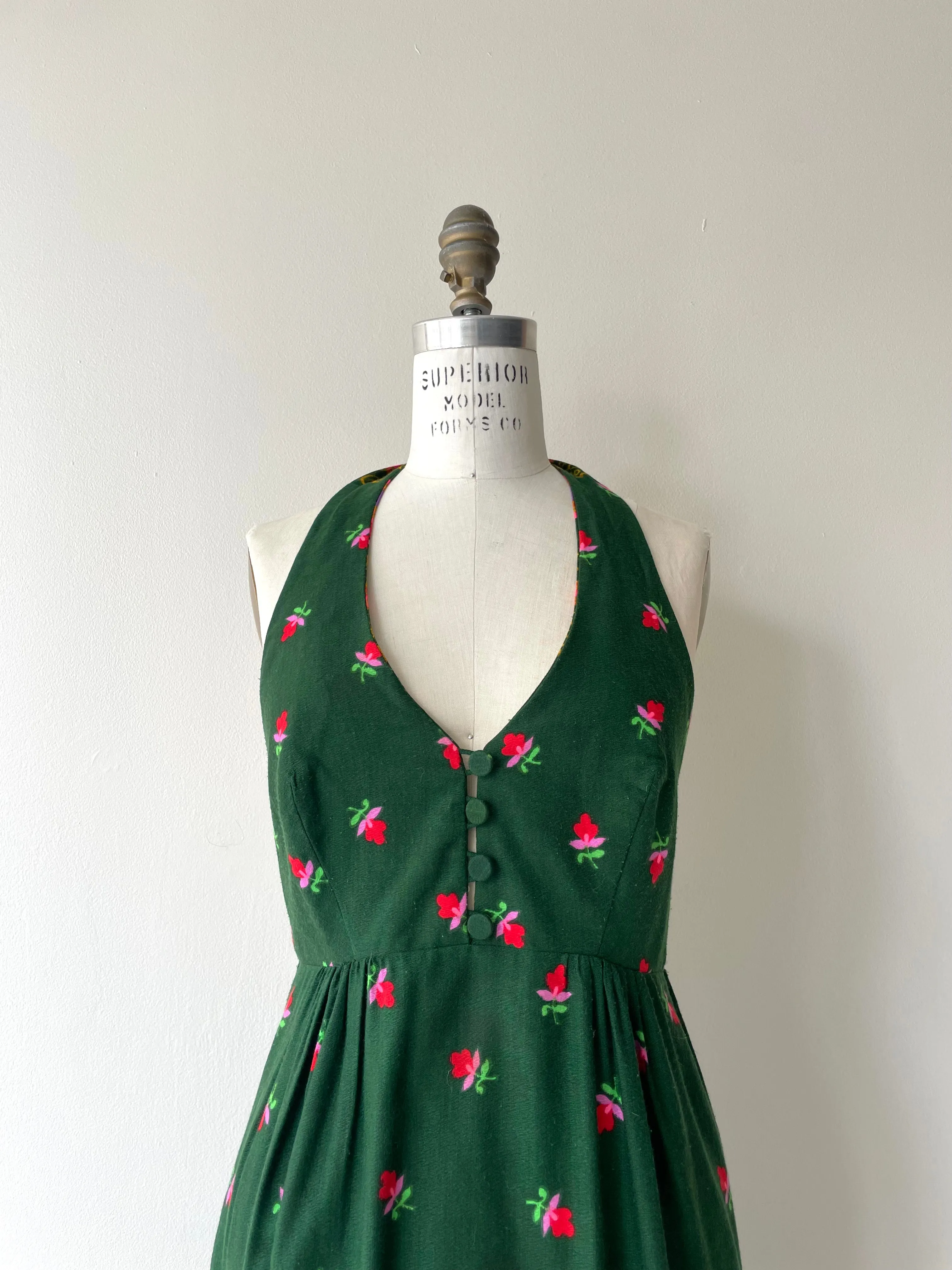 Kamehameha Halter Dress | 1970s