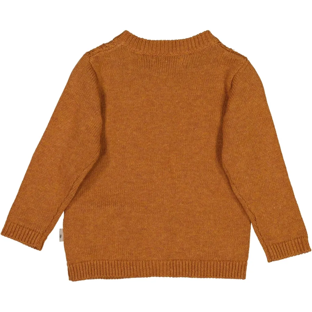 Knit Cardigan Ray - cinnamon melange