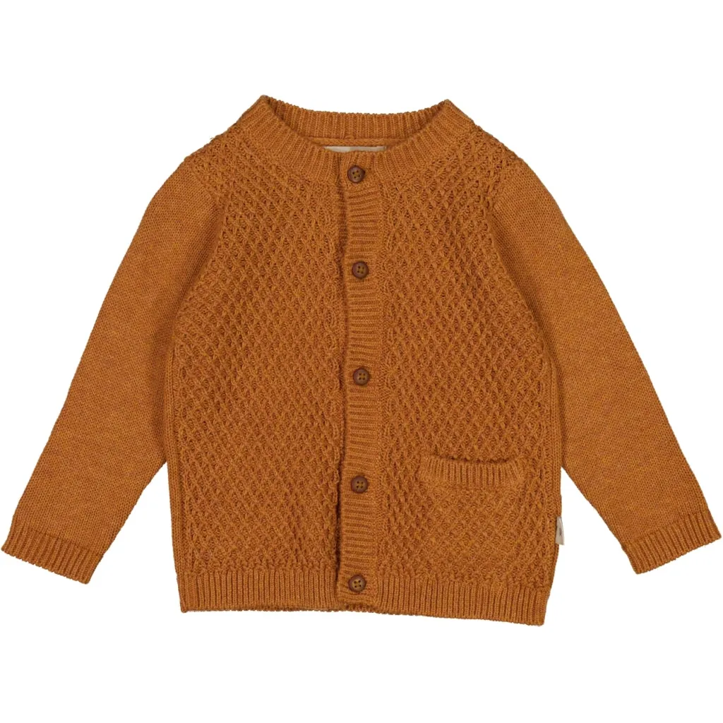 Knit Cardigan Ray - cinnamon melange
