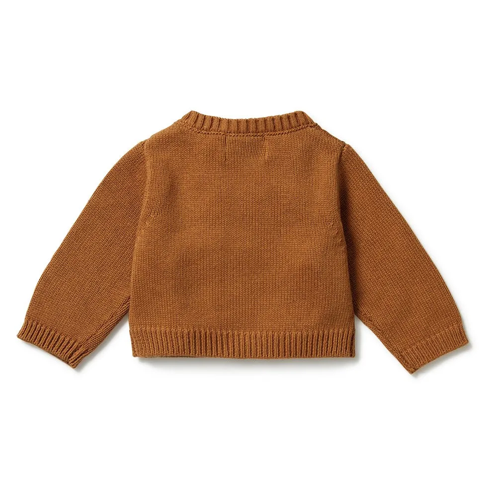 Knitted Ruffle Cardigan