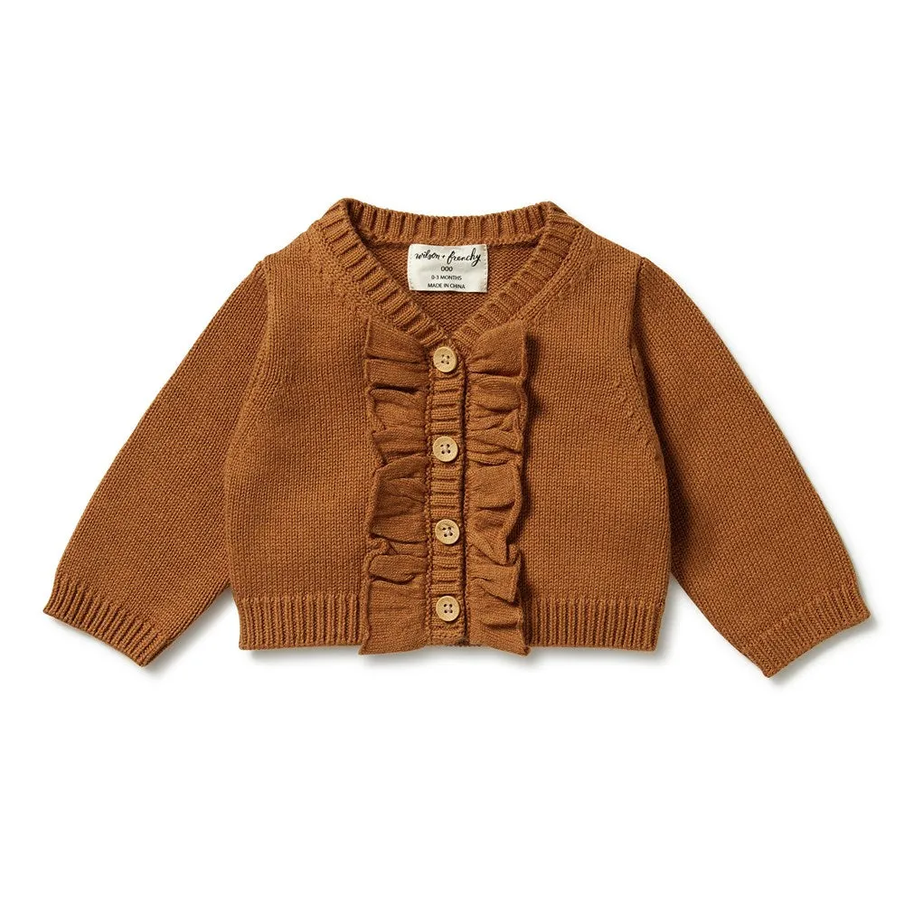 Knitted Ruffle Cardigan