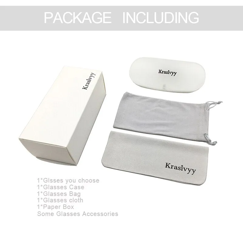 Krasivyy Unisex Rimless Irregular Round Screwless Titanium Eyeglasses Kr5010